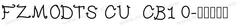 FZMODTS CU  CB1 0字体转换